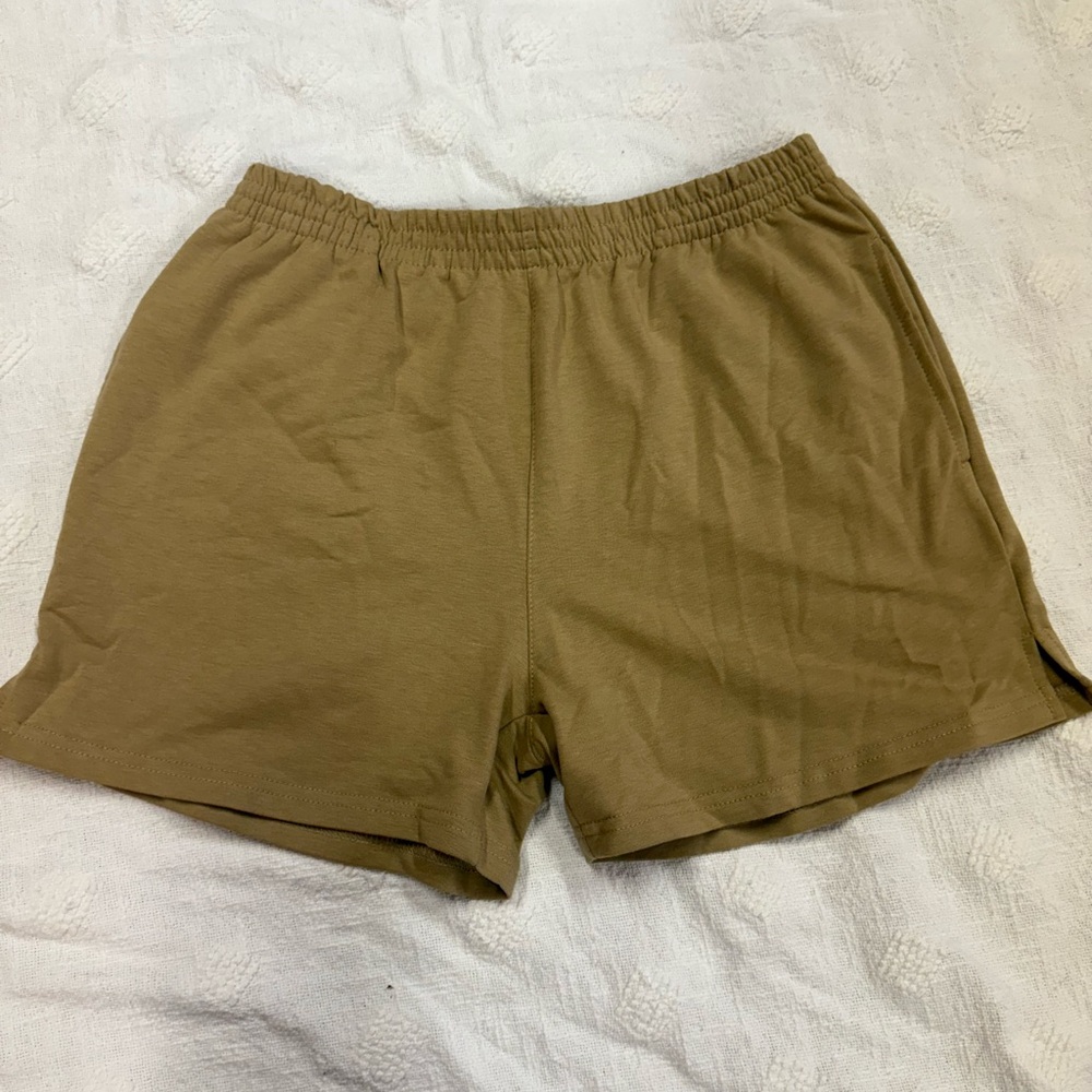 Reflex Women's Brown Athletic Shorts Size M Tan